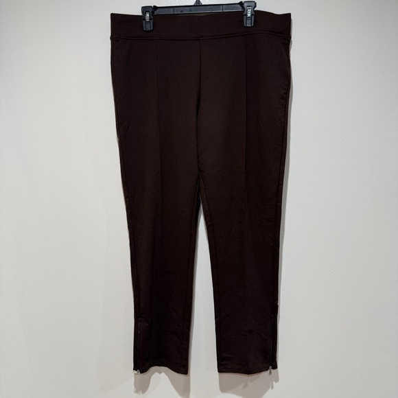 NWT Lauren Ralph Lauren Lounge Pull On Pants XL Brown Activewear Comfort Staple - Picture 1 of 8